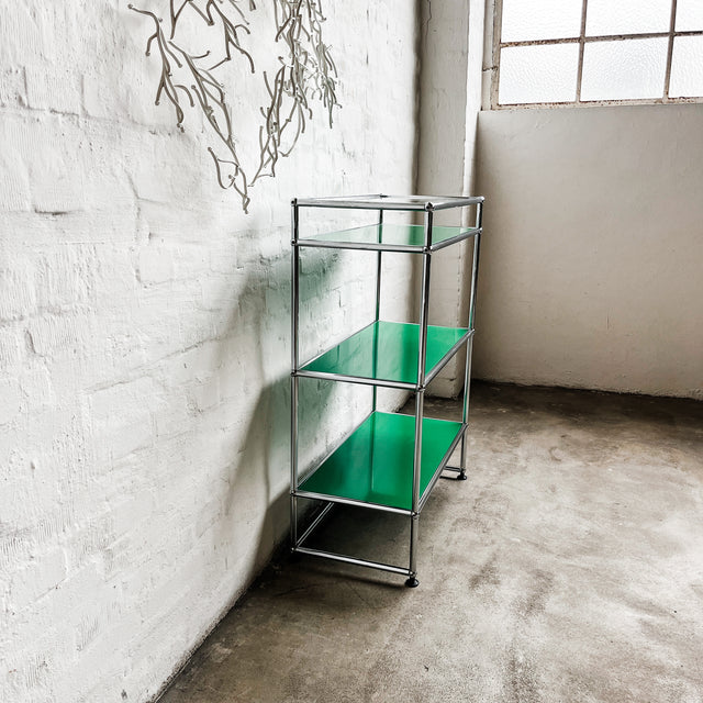 USM Haller - Regal - Grün - Glasaufsatz - TOP Zustand