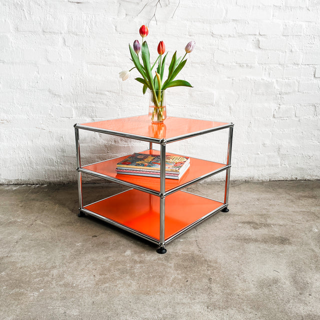 USM Haller - Beistelltisch - Orange - 3 Ebenen - TOP Zustand