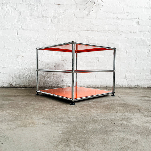 USM Haller - Beistelltisch - Orange - 3 Ebenen - TOP Zustand