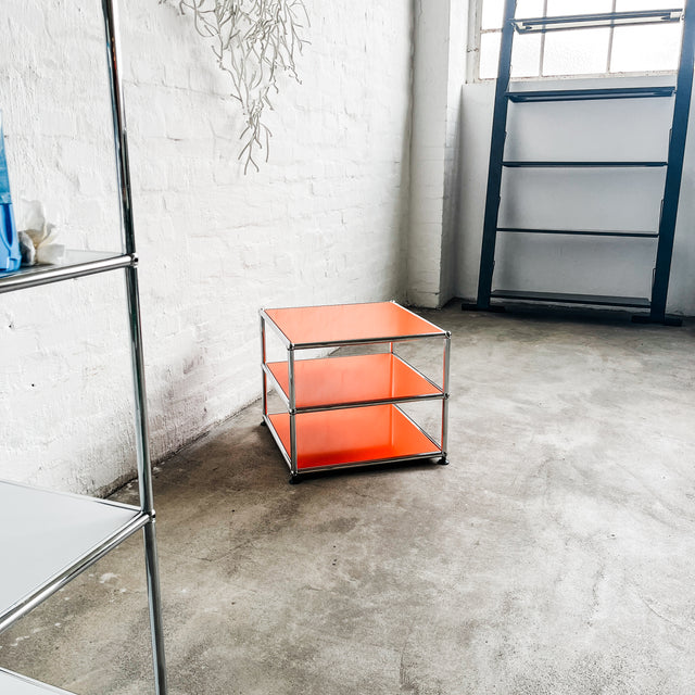 USM Haller - Beistelltisch - Orange - 3 Ebenen - TOP Zustand