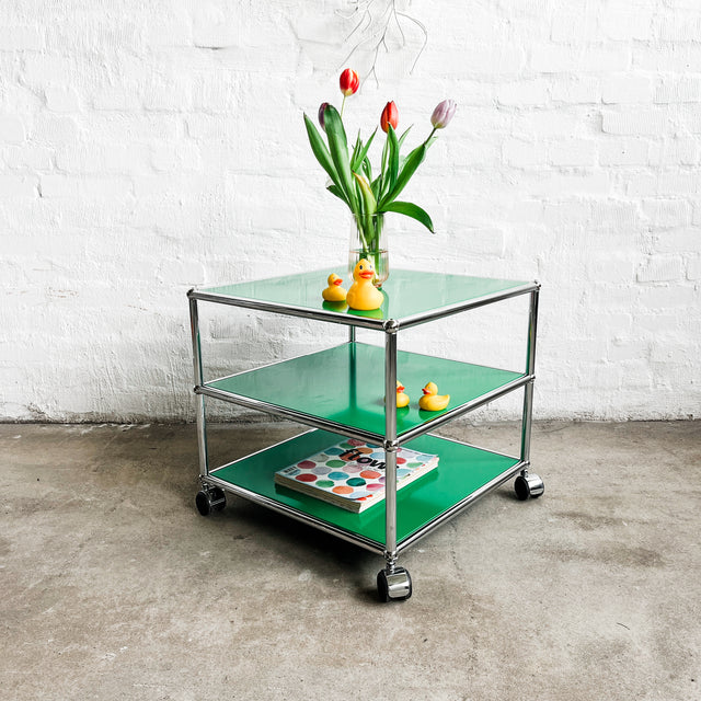 USM Haller - Beistelltisch - Grün - 3 Ebenen - TOP Zustand