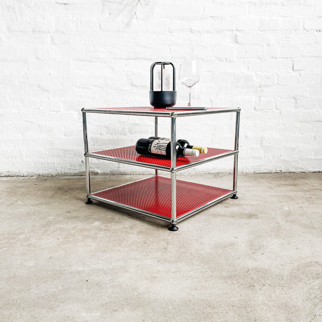 USM Haller - Beistelltisch - Rot Perforiert - TOP Zustand