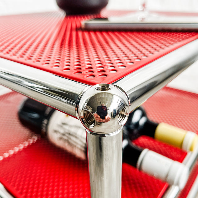 USM Haller - Beistelltisch - Rot Perforiert - TOP Zustand