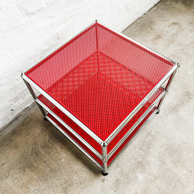 USM Haller - Beistelltisch - Rot Perforiert - TOP Zustand