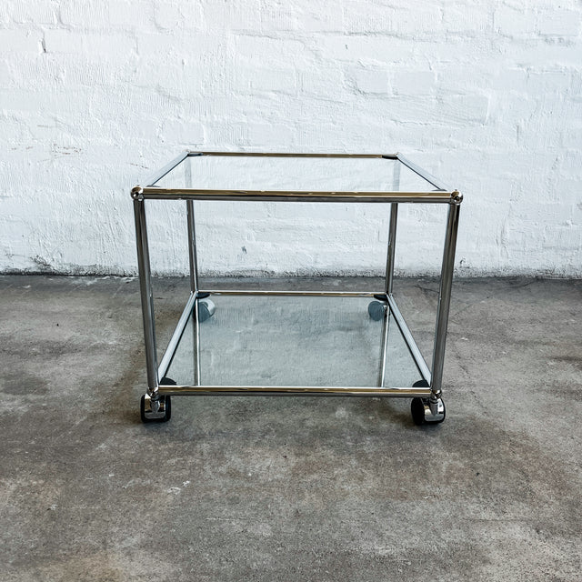 USM Haller - Beistelltisch - Glastablare - 50 cm x 50 cm