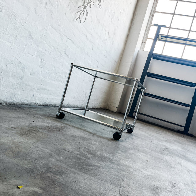 USM Haller - Beistelltisch - Glastablare - 50 cm x 50 cm