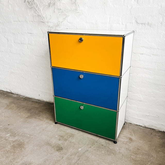 USM Haller - Highboard - Bunt - Weißer Korpus