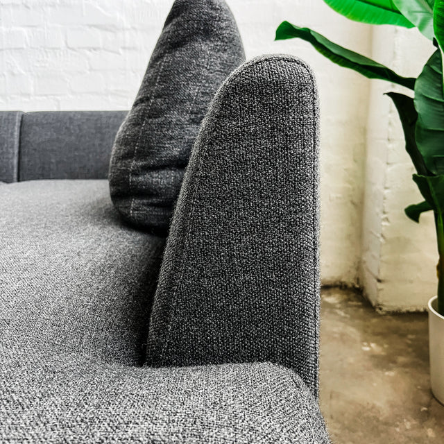 Wittmann - Ecksofa - 3 Sitzer - Stoff Dunkelgrau - TOP Zustand