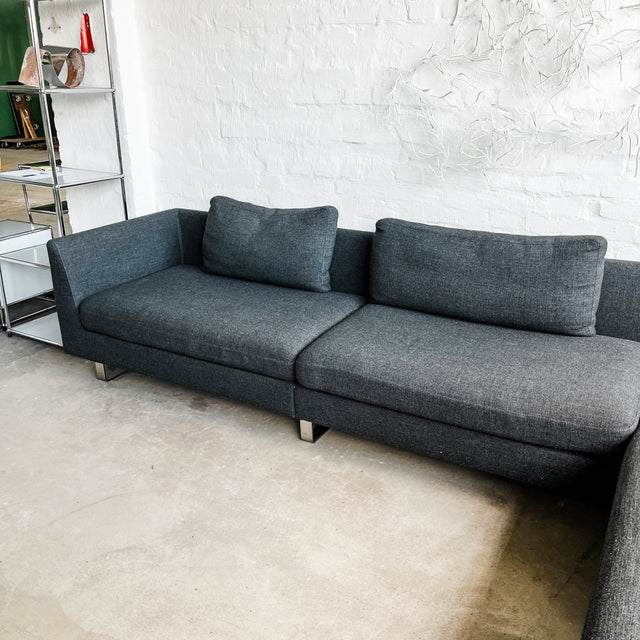 Wittmann - Ecksofa - 3 Sitzer - Stoff Dunkelgrau - TOP Zustand