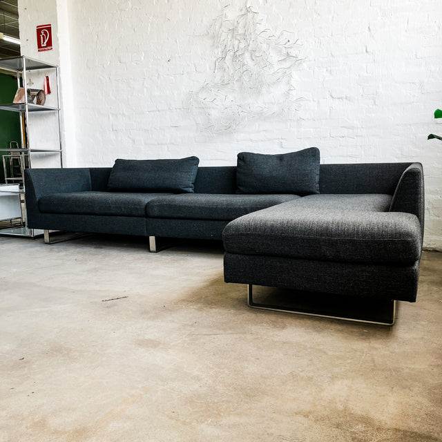 Wittmann - Ecksofa - 3 Sitzer - Stoff Dunkelgrau - TOP Zustand