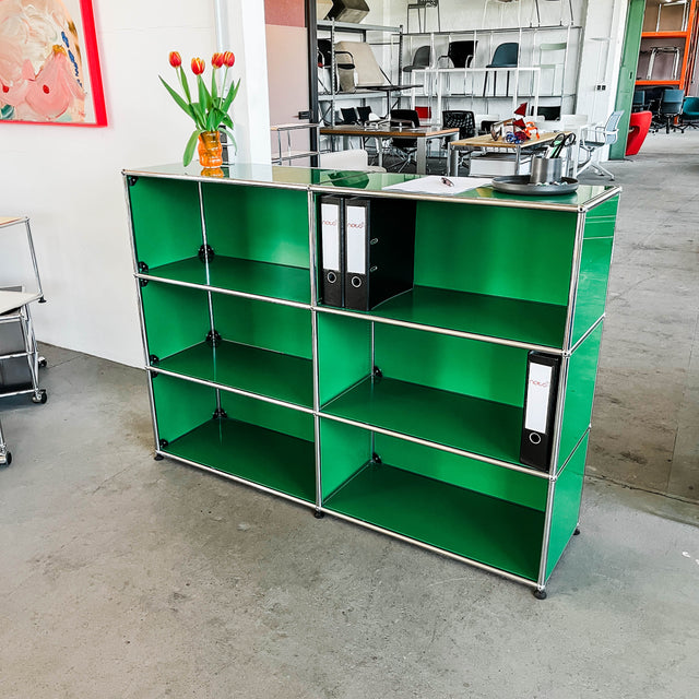 USM Haller - Theke - Grün - TOP gebrauchter Zustand - Unterlackiertes Glas