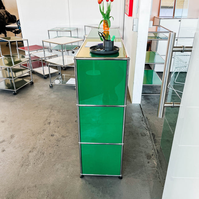 USM Haller - Theke - Grün - TOP gebrauchter Zustand - Unterlackiertes Glas