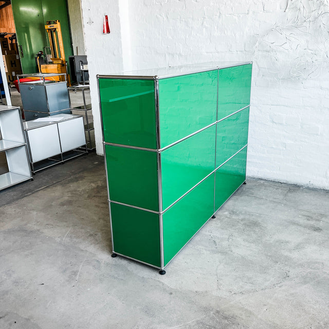 USM Haller - Theke - Grün - TOP gebrauchter Zustand - Unterlackiertes Glas