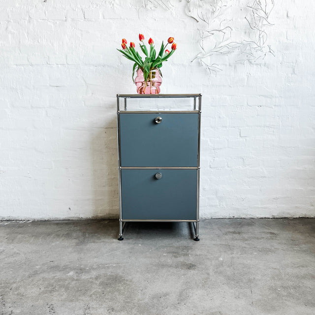 USM Haller - Highboard - Mittelgrau - 10cm Unterbau - TOP Zustand
