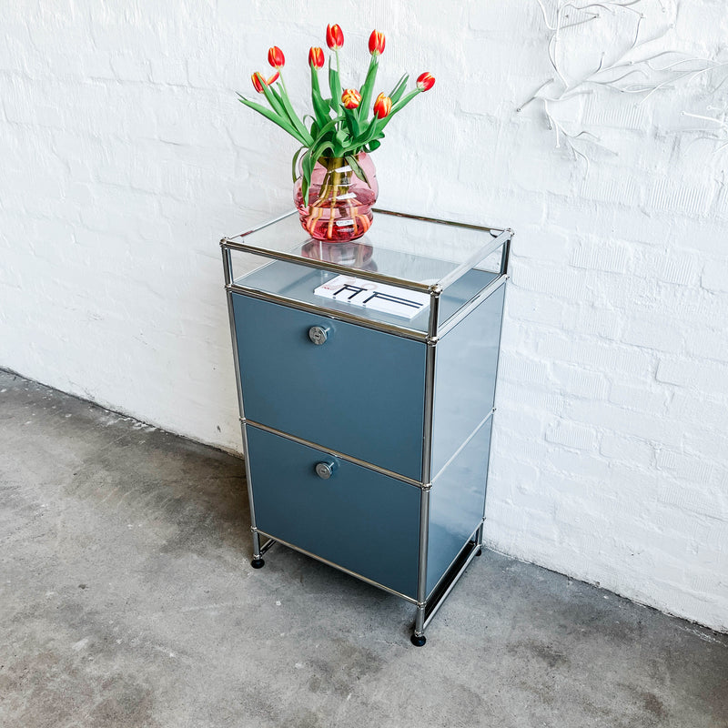 USM Haller - Highboard - Mittelgrau - 10cm Unterbau - Top Zustand