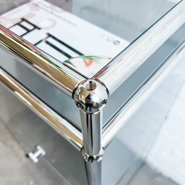 USM Haller - Highboard - Mittelgrau - 10cm Unterbau - TOP Zustand