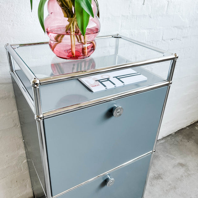USM Haller - Highboard - Mittelgrau - 10cm Unterbau - TOP Zustand