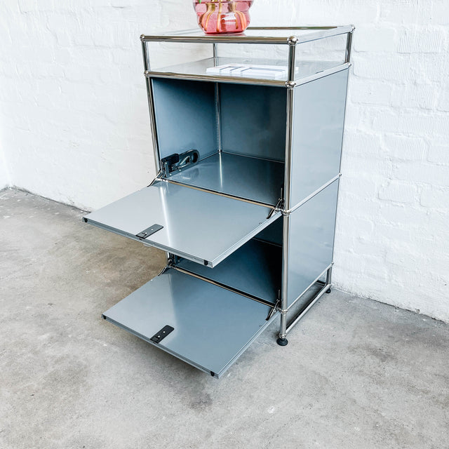 USM Haller - Highboard - Mittelgrau - 10cm Unterbau - TOP Zustand
