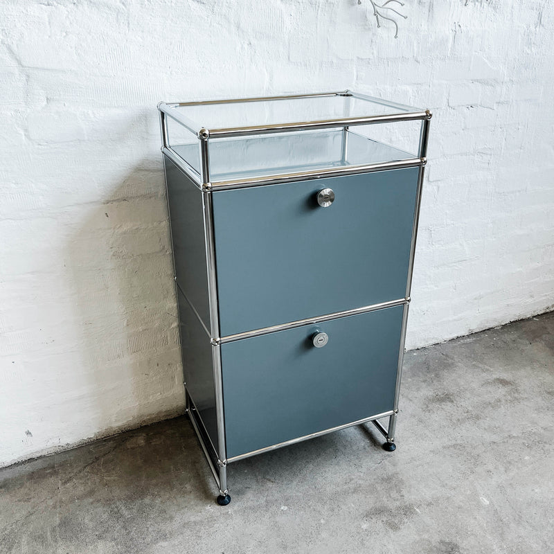 USM Haller - Highboard - Mittelgrau - 10cm Unterbau - Top Zustand