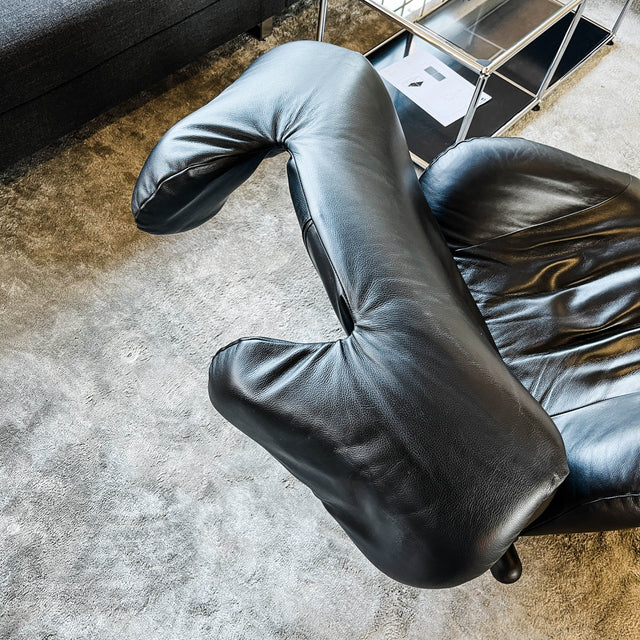 Cassina - Wink - Sessel - Leder - Schwarz