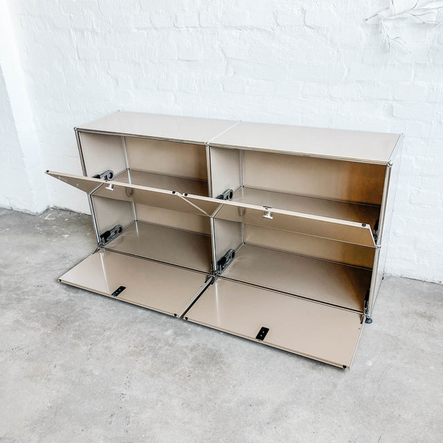 USM Haller - Sideboard - Beige - 4 Klapptüren - Softclose