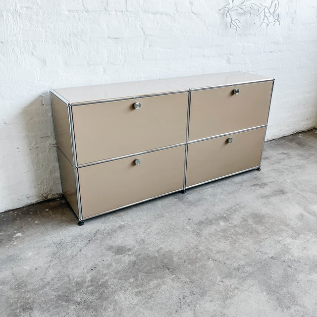 USM Haller - Sideboard - Beige - 4 Klapptüren - Softclose