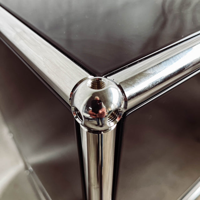 USM Haller - Highboard - Schwarz - 2 Klapptüren