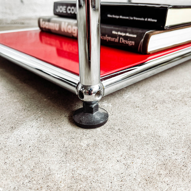 USM Haller - Beistelltisch - Rot - TOP Zustand - 3 Ebenen