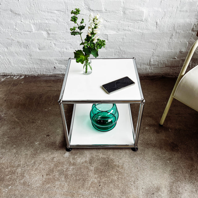 USM Haller - Beistelltisch - Weiß - 41,5 x 41,5 cm - Besondere Maße