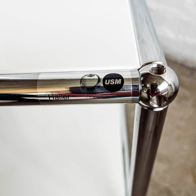 USM Haller - Beistelltisch - Weiß - 41,5 x 41,5 cm - Besondere Maße