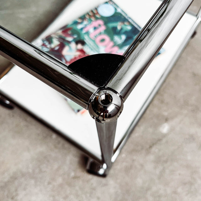 USM Haller - Beistelltisch - Glas/Weiß - TOP Zustand