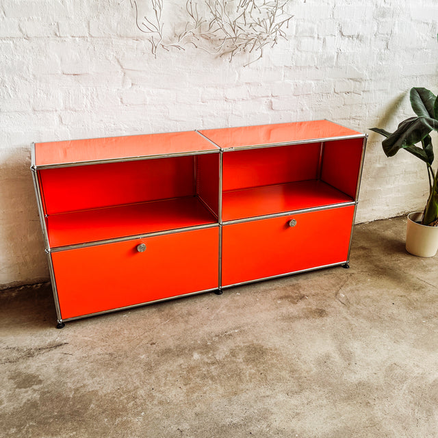 USM Haller - Sideboard - Orange - Vier Fächer - TOP Zustand!