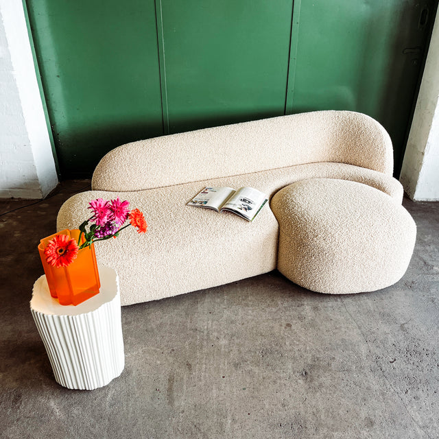 Kartell - Sofa AALAND - Bouclé Stoff creme - Patricia Urquiola - NEU