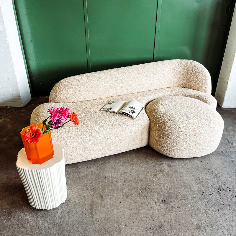 Kartell Sofa AALAND - Bouclé Stoff creme - Patricia Urquiola - NEU