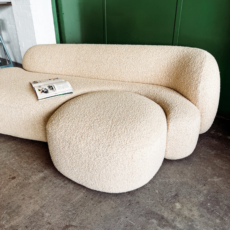 Kartell Sofa AALAND - Bouclé Stoff creme - Patricia Urquiola - NEU