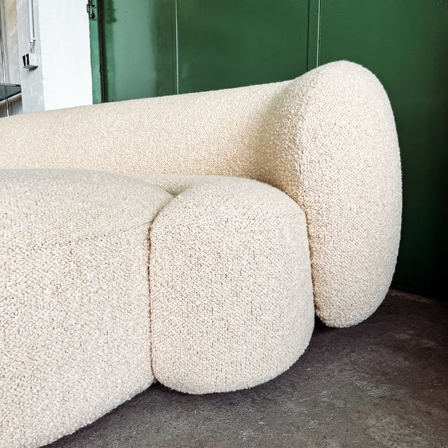 Kartell - Sofa AALAND - Bouclé Stoff creme - Patricia Urquiola - NEU