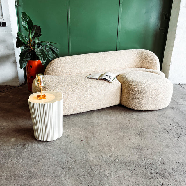 Kartell - Sofa AALAND - Bouclé Stoff creme - Patricia Urquiola - NEU