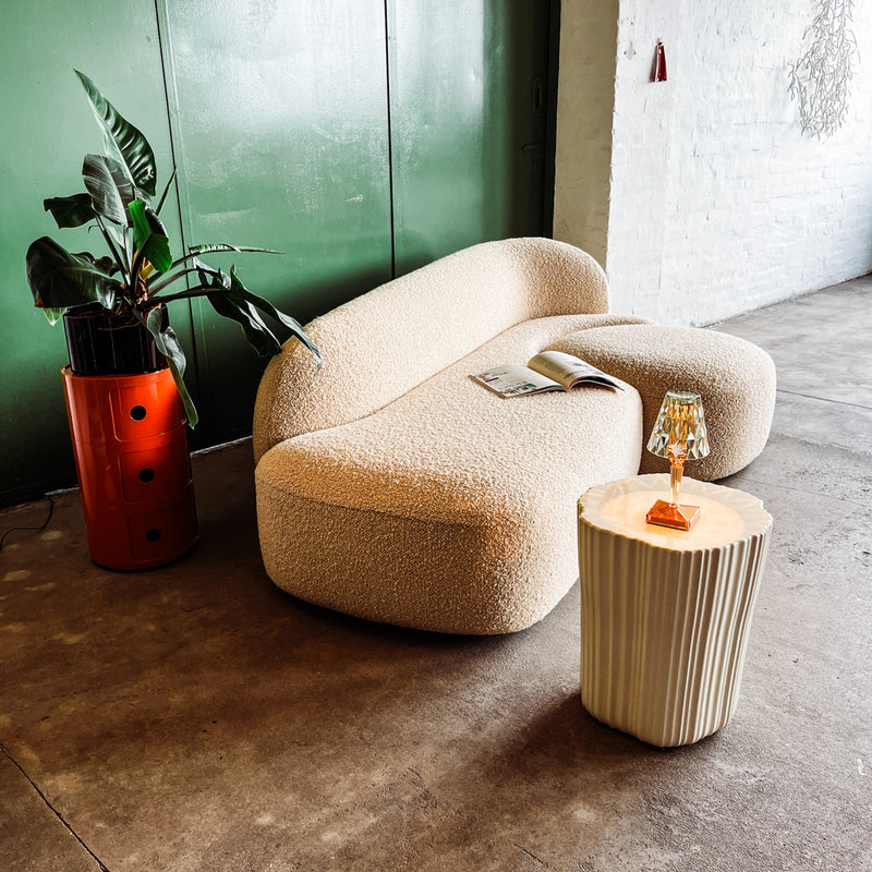 Kartell Sofa AALAND - Bouclé Stoff creme - Patricia Urquiola - NEU
