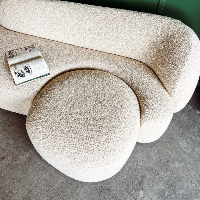 Kartell Sofa AALAND - Bouclé Stoff creme - Patricia Urquiola - NEU