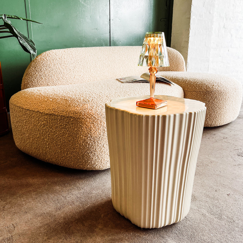 Kartell Sofa AALAND - Bouclé Stoff creme - Patricia Urquiola - NEU