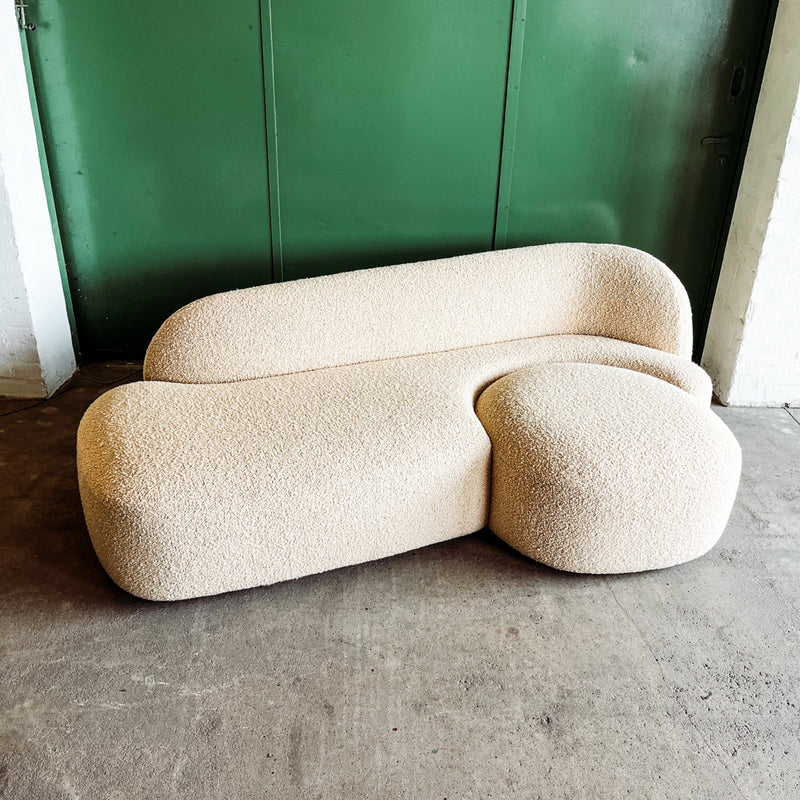 Kartell Sofa AALAND - Bouclé Stoff creme - Patricia Urquiola - NEU