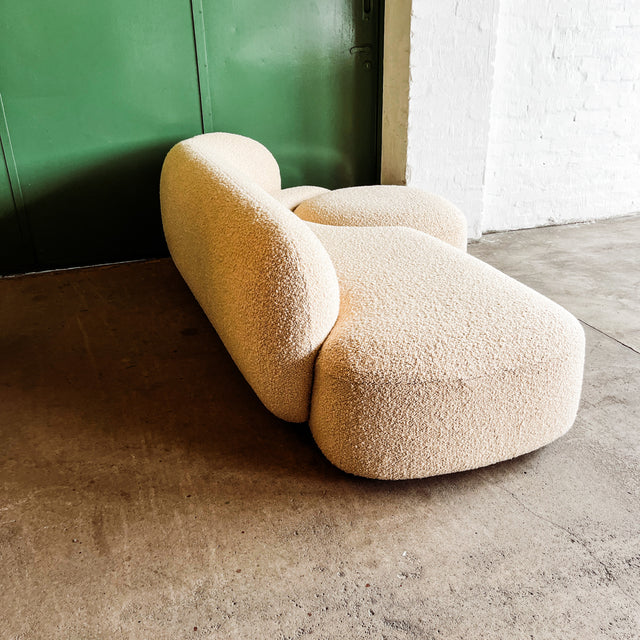 Kartell - Sofa AALAND - Bouclé Stoff creme - Patricia Urquiola - NEU