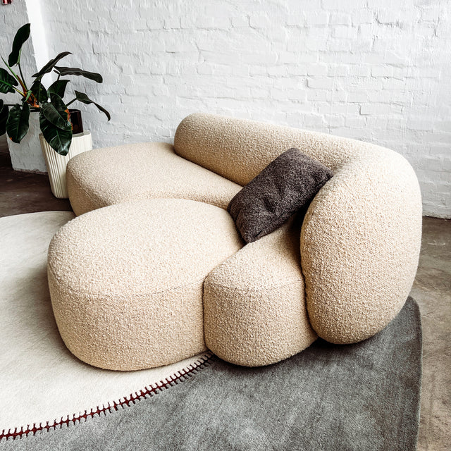 Kartell - Sofa AALAND - Bouclé Stoff creme - Patricia Urquiola - NEU