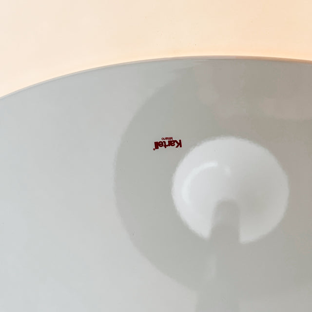 Kartell - Tisch Thierry XXL - Glas - ⌀130 cm -Schwarz/Weiß - NEU