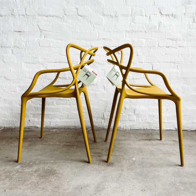 Kartell - Armlehnenstuhl Masters - Senfgelb - Philippe Starck - NEU
