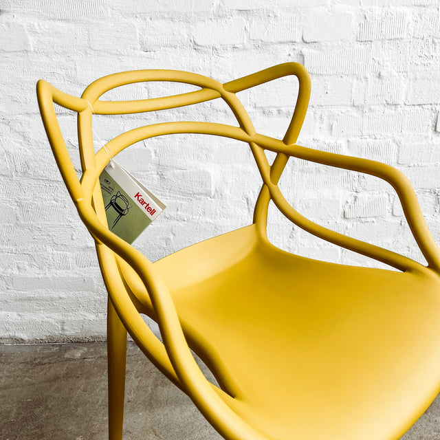 Kartell - Armlehnenstuhl Masters - Senfgelb - Philippe Starck - NEU