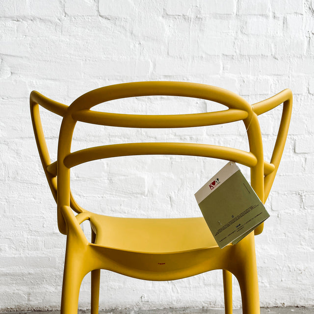 Kartell - Armlehnenstuhl Masters - Senfgelb - Philippe Starck - NEU