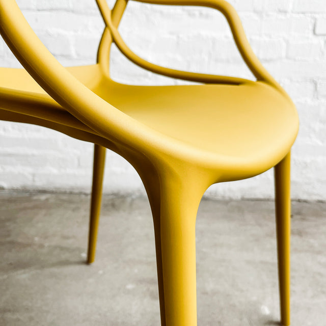 Kartell - Armlehnenstuhl Masters - Senfgelb - Philippe Starck - NEU