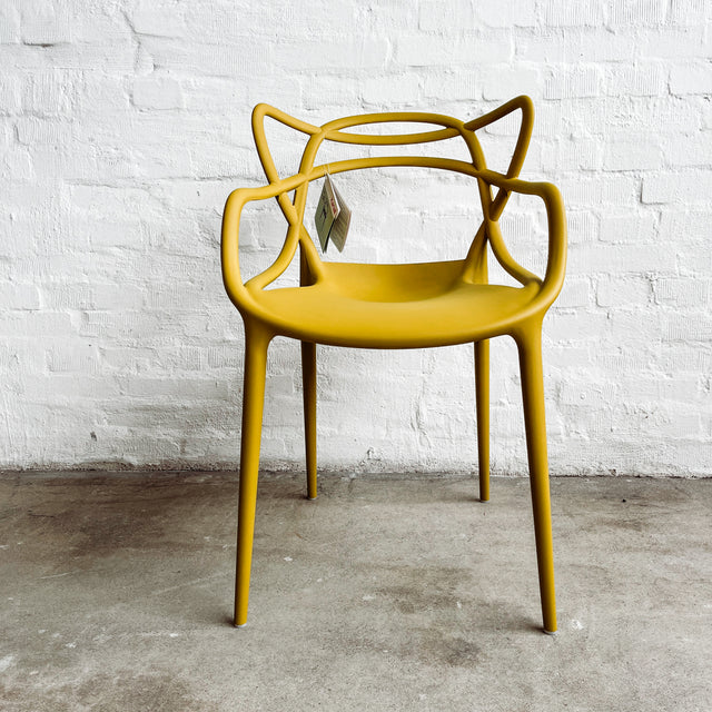 Kartell - Armlehnenstuhl Masters - Senfgelb - Philippe Starck - NEU