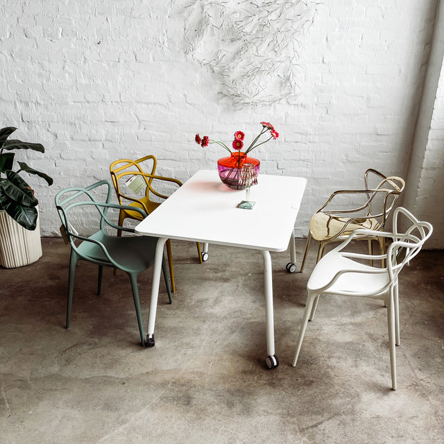 Kartell - Armlehnenstuhl Masters - Senfgelb - Philippe Starck - NEU